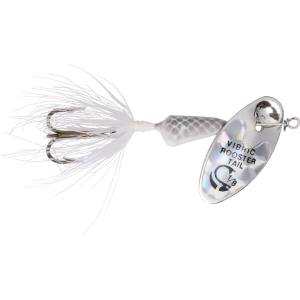 Worden's Vibric Rooster Tail 456 Inline Spinner 1/4oz White Mylar