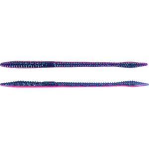 Big Bite Baits Finesse Worm 6" Junebug Bubble Gum