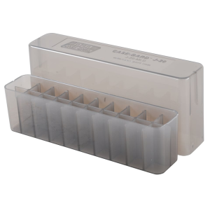 MTM Slip Top Ammo Box 7mm Winchester Short Magnum (WSM), 300 Winchester Short Magnum (WSM), 45-70 Government 20-Round Plastic Clear-Smoke