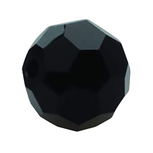 Eagle Claw Faceted Glass Beads Black 8mm