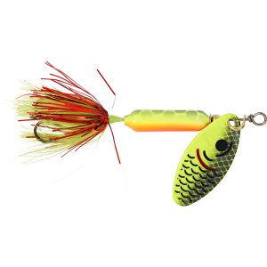 Worden's Rooster Tail 208 Inline Spinner 1/8oz Tinsel Fire Tiger Painted