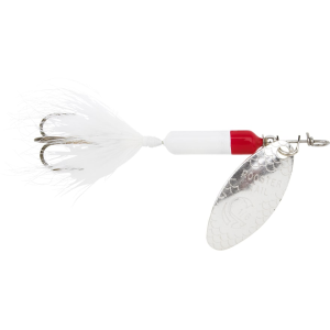 Worden's Rooster Tail 212 Inline Spinner 1/4oz White Red Bronze