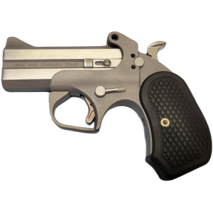 Bond Arms Rowdy XL 45 Colt (Long Colt) Over Under Pistol 3.5" Barrel 2 Round Black Grip Silver Frame