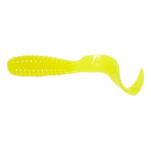 Mister Twister Teenie Curly Tail 2" Grub Yellow 20PK