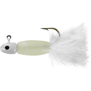 Big Bite Baits Lindner Panfish Special Grub Glow/Pearl Tail