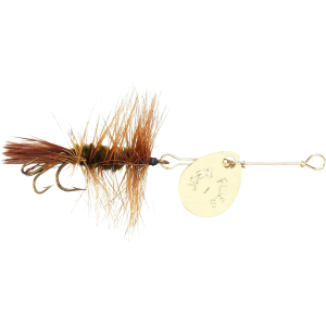 Joe's Flies Short Striker #8 Inline Spinner Brown Hackle Gold