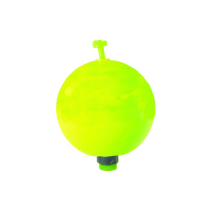 Eagle Claw Foam Round Float 1.25" Weighted Charteuse 2 Pack