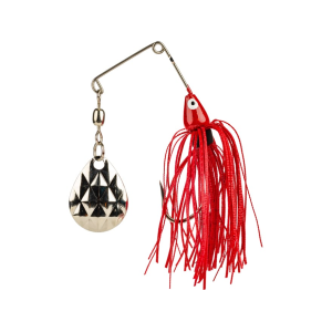 Strike King Mini-King Single Colorado Spinnerbait 1/8oz Red Shad Head Red Shad Skt Nickel