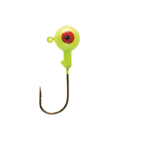 Eagle Claw Ball Head 1/16oz Jighead Chartreuse