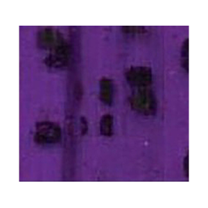 Do-it Molds Silicone Skirt Tabs Purple w/Blk Dots 10PK