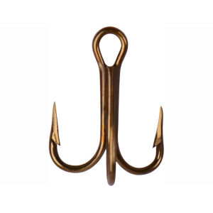Mustad O'Shaughnessy Treble Hook #12 Bronze 5PK