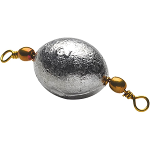 Bullet Weights Mr. Crappie Power Trolling Double Swivel Weight 3/8oz Lead Natural 3PK