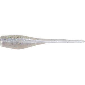 Big Bite Baits Crappie Minnr Grub Silver Glitter/Pearl