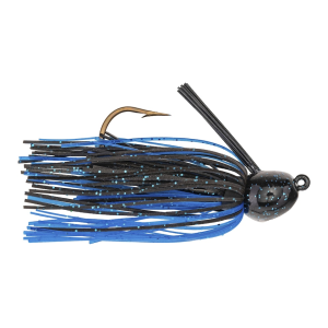 Strike King Bitsy Bug Mini Jig Black Blue 1/4 oz