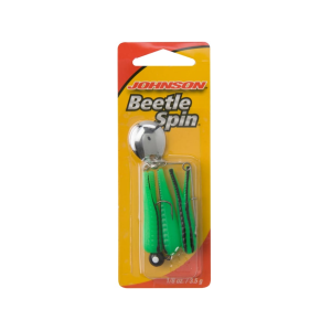 Johnson Beetle Spin 1/8oz Catalpa/Black Stripe Nickel