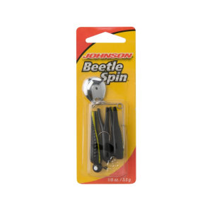 Johnson Beetle Spin 1/16oz Black/Yellow Stripe Nickel