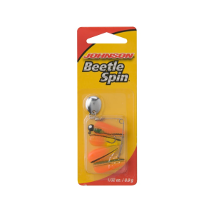 Johnson Beetle Spin 1/32oz Black/Chartreuse/Orange Nickel