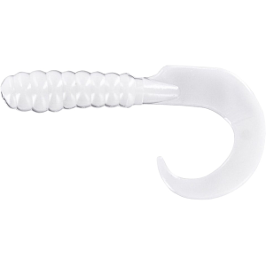 Big Bite Baits Curl Tail Grub White