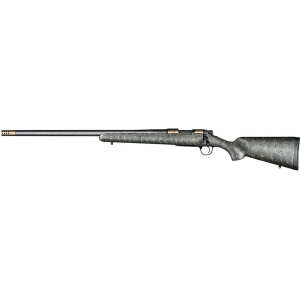 Christensen Arms Ridgeline FFT Bolt Action Rifle 300 Winchester Magnum 22" Left Hand Carbon Fiber Threaded Barrel Burnt Bronze Cerakote Frame Green and Black/Tan Field Stock