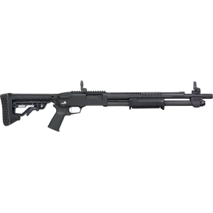Mossberg 590R Pump 12 Gauge Shotgun 18.5" Black Barrel Black Pistol Grip