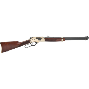 Henry Side Gate Lever Action 410 Bore Shotgun 20" Blued Barrel Walnut Straight Grip Stock