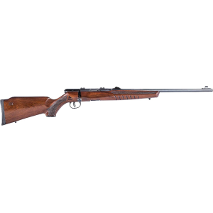 Savage Arms B22 Magnum G Bolt Action Rifle 22 Winchester Magnum Rimfire (WMR) 21" Satin Barrel Black Frame Walnut Monte Carlo Stock