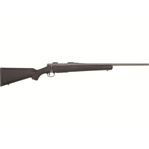 Mossberg Patriot Bolt Action Rifle 22-250 Remington 22" Fluted Cerakote Stainless Barrel Black Frame Black Straight Grip Stock