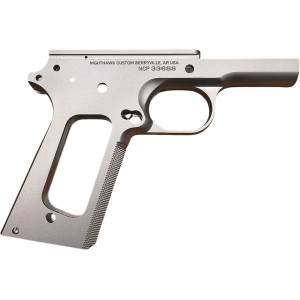 Nighthawk Custom 1911 .45 ACP Commander Frame 25 LPI Checkered with .250 Beavertail Stainless