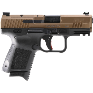 Canik TP9 Elite SC 9mm Luger Pistol 3.6" Barrel 15+1 Round Bronze Cerakote Slide Black Grip Black Frame