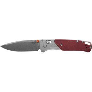 Benchmade Bugout Pocket Knife 3.24" Drop Point CPM-S90V Satin Blade Richlite Handle Redstone