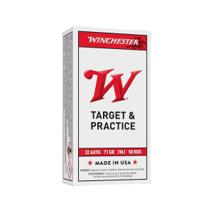 Winchester White Box USA 32 ACP Ammo 71 Grain Full Metal Jacket Case of 500 (10 Boxes of 50)