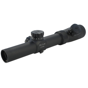 Leatherwood Hi-Lux CMR-AK762 Rifle Scope 1-4x 24mm Illuminated Green CMR-AK762 Ballistic Reticle Matte Black