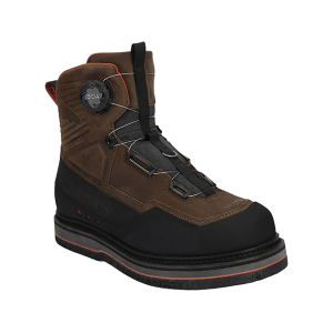 Simms Men's G3 Guide BOA Felt Wading Boots Leather Hickory 9 D