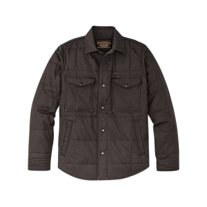 Filson Men's Cover Cloth Quilted Shirt Jacket Cinder 2XL - Filson