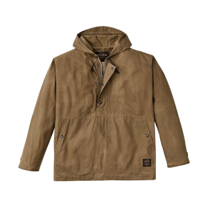Filson Men's Ranger Lightweight Anorak Rain Jacket Dark Beige Medium - Filson