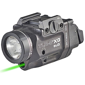 Streamlight TLR-8 X G Sub Weapon Light with Green Laser for Sig Sauer P365,P365XL Black