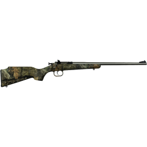 Crickett G2 Single Shot Youth Rifle 22 Long Rifle 16.125" Stainless Barrel Black Frame Mossy Oak Break-Up Monte Carlo Stock