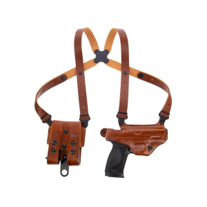 Galco Miami Classic Shoulder Holster Left Hand Kimber 1911 5" Leather Tan - Galco