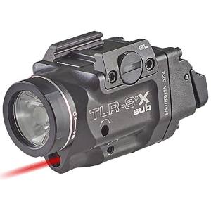 Streamlight TLR-8 X Sub Weapon Light with Red Laser for Springfield Hellcat Black