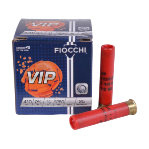 Fiocchi VIP Target 410 Ammo 2-1/2" #9 Lead Shot 1/2 oz Case of 250 (10 Boxes of 25)