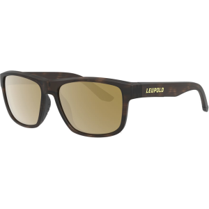 Leupold Men's Katmai Polarized Sunglasses Matte Tortoise Frame Bronze Mirror Lens