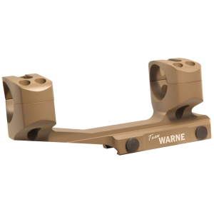 Warne 1-Piece Gen 2 X-SKEL 1-Piece Cantilever Picatinny Scope Mount 30mm Rings Dark Earth