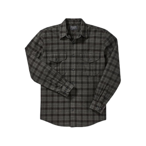 Filson Men's Alaskan Guide Long Sleeve Shirt Heather Black 2XL - Filson