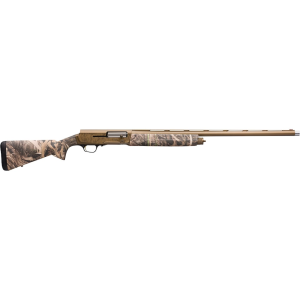 Browning A5 Wicked Wing Semi Automatic 12 Gauge Shotgun 26" Burnt Bronze Cerakote Barrel Mossy Oak Shadow Grass Habitat Field Stock