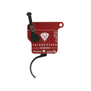 TriggerTech Black Diamond Single Stage Trigger for Remington 700 Clones with Safety Curved Black