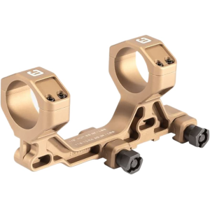 Badger Ordnance Condition One Modular 1-Piece Cantilever Picatinny Scope Mount 34mm Rings Tan 1.7" Lower 1/3 Co-Witness Height