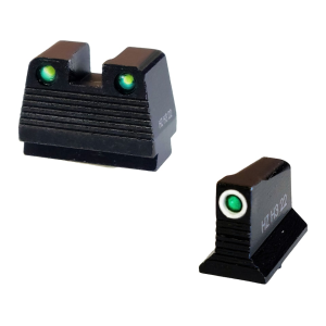 HIVIZ Co-Witness Suppressor Height Night Sight Set Tritium for Glock MOS