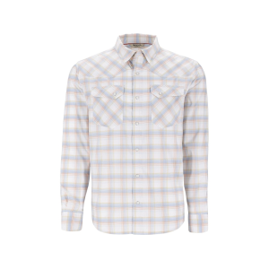 Simms Men's Brackett Long Sleeve Shirt White Brackett Large