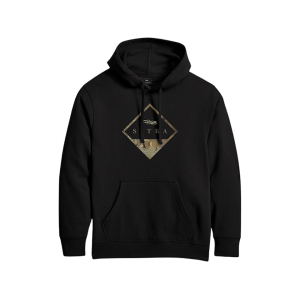 Sitka Gear Men's Optifade Badge Hoodie Black/Waterfowl Marsh Medium