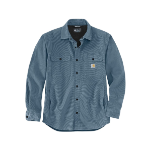 Carhartt Men's Rugged Flex Relaxed Fit Fleece Lined Shirt Jacket Thundercloud Large